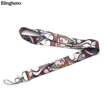 

10pcs/lot Blinghero Pablo Picasso Lanyard for Keys Cool Phone Holder Neck Strap With Whistle Camera ID Badge Gifts BH0390