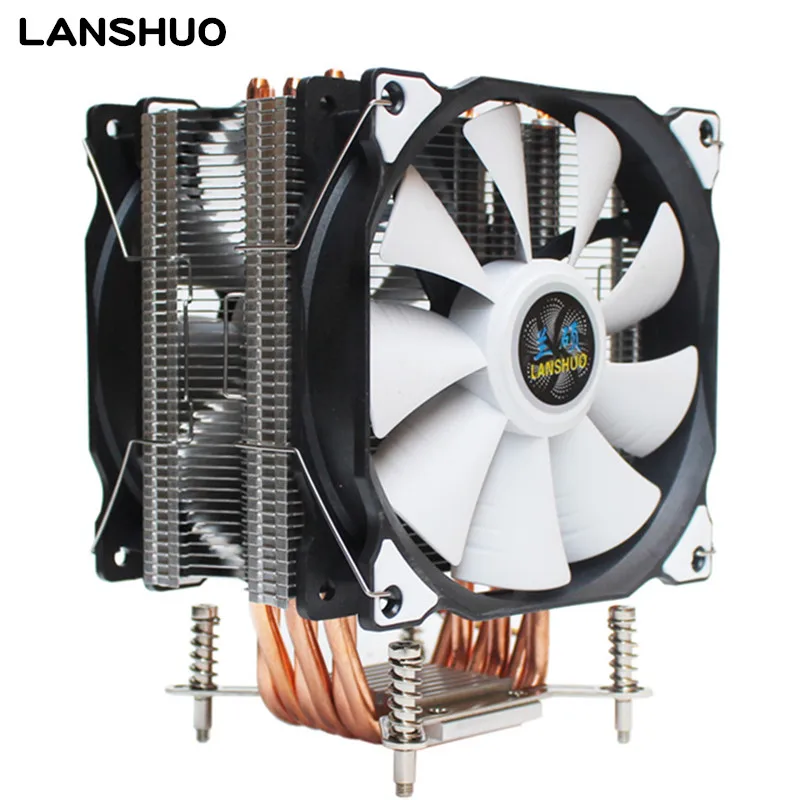 

3/4PIN RGB LED CPU Cooler 6-Heatpipe 12V 12cm 2Fan Cooling Heatsink Radiator for LGA 2011 X79 X99