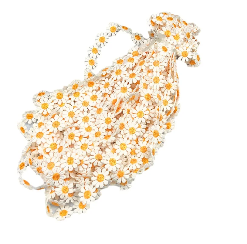 lace Ribbon Embroidery lace DIY handmade small daisy 5 Yards/2.5cm