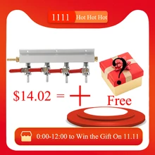 Мути-способ 2/4 способ Homebrew Co2 воздушный газовый коллектор распределительный разделитель несколько линий пива