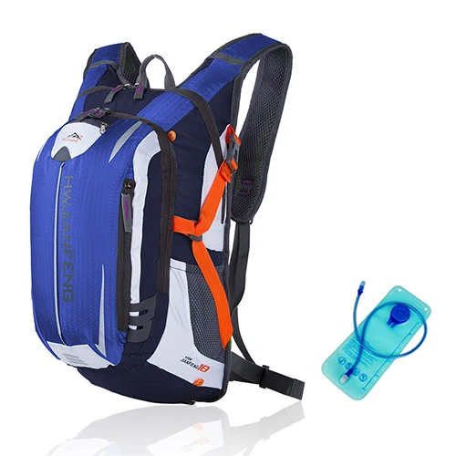 Dark Blue Светоотражающая сумка для езды на велосипеде 18L, гоночная сумка для воды с 2L пузырьком, для спорта на открытом воздухе, для альпинизма, гидратации, рюкзак, походные рюкзаки - Цвет: Dark Blue