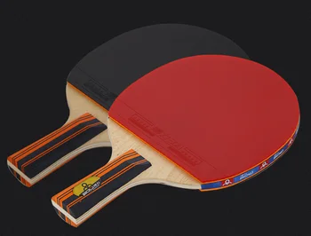 

1 Set Table Tennis Bat Racket Long Short Handle Ping Pong Paddle Racket Practice Pimples In With 3 Balls Carry Bag For Beginner