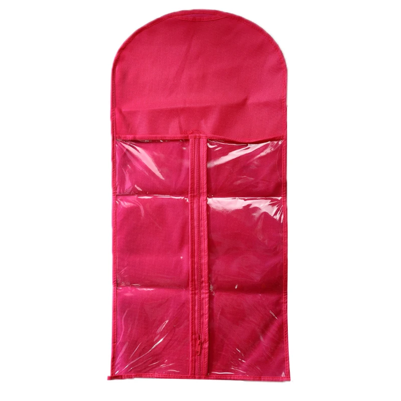 Rose red Портативная посылка для наращивания волос, чехол для костюма, подставка для парика, сумка для хранения, держатель для одежды, аксессуары для укладки волос - Цвет: Rose red