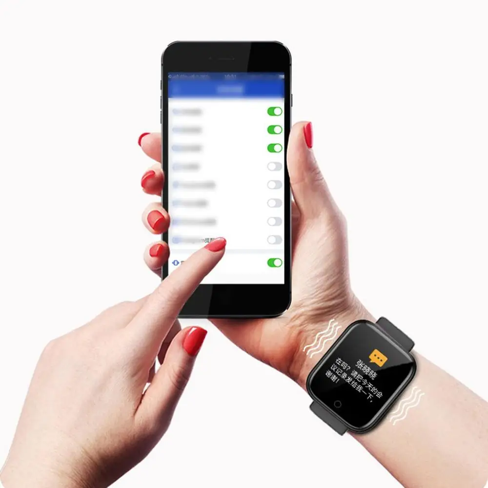 Y68 D20 Смарт часы Bluetooth спортивные кровяное давление монитор сердечного ритма