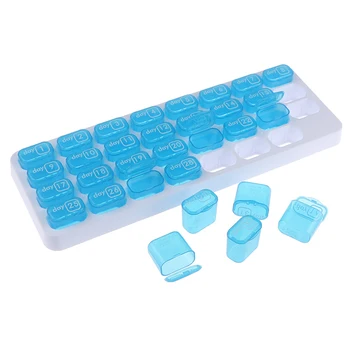

Portable 31 Days Weekly Tablet Pill Medicine Box Holder Storage Organizer Container Case Moisture proof Pill Box Splitters