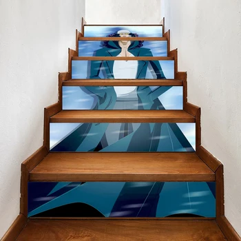

PVC Waterproof Art Home Pirate King Decor Anime Sunglass Decal Stair Print Sticker Self Adhesive Diy Paper for Bedroom Sticker