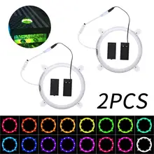 Cornhole Board LED noc żarówka kukurydza dziura worek fasoli Toss gra światło z pilotem płyta sterowania pierścień nietypowe oświetlenie Christmas Lights