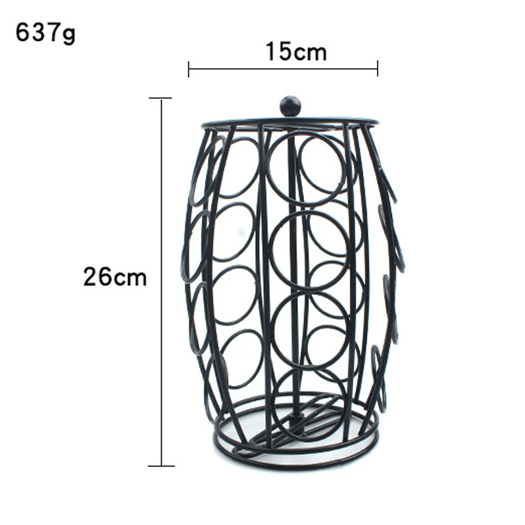 Держатель для кофейных капсул, железная Хромированная Подставка, кофейная капсула, вращающаяся стойка для хранения, подставка, Диспенсер, стойка для 20 шт., держатель для капсул