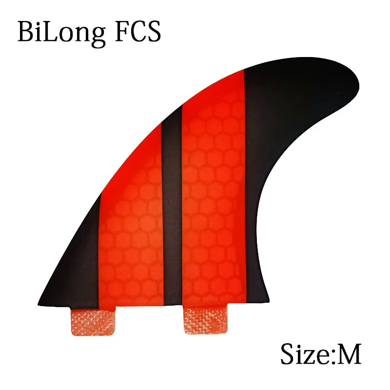 BiLong FCS производительность ядро ПК три-набор для серфинга плавники 3-fin среднего размера стекловолокна соты для серфинга плавники FCS G5 плавники