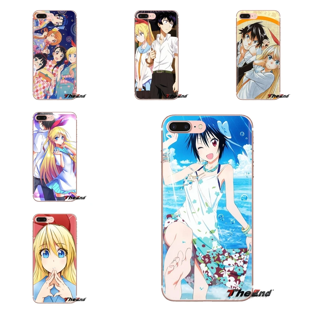 Прозрачные мягкие чехлы для iPhone XS Max XR X 4 4s 5 5S 5C SE 6 6S 7 8 Plus samsung Galaxy J1 J3 J5 J7 A3 A5 Nisekoi |