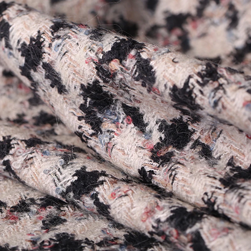 150 см в ширину 650 г/м твидовая трикотажная ткань из мохера, шерсти, акрила и полиэстера для осеннего платья пальто куртка E1176