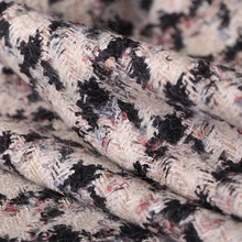 150 см в ширину 650 г/м твидовая трикотажная ткань из мохера, шерсти, акрила и полиэстера для осеннего платья пальто куртка E1176