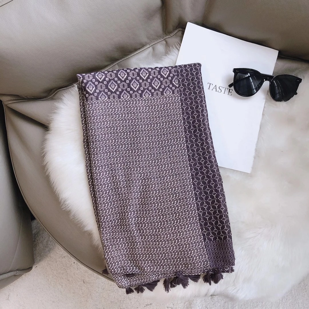 

2021 модная одежда из вискозы шарф с геометрическим принтом, шали, Длинные геометрические шарфы, хиджаб, бесплатная доставка