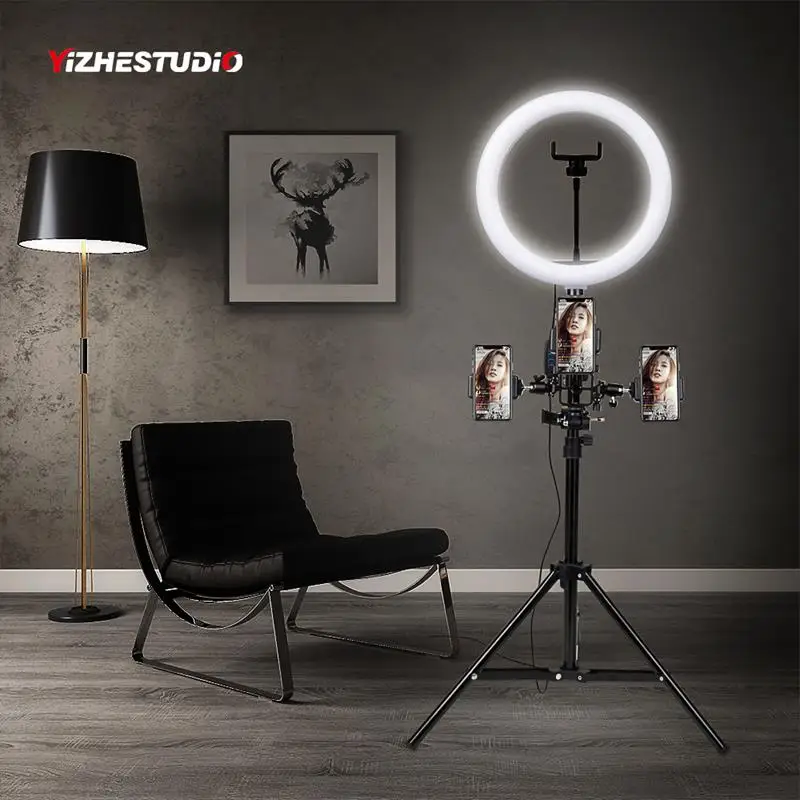  Yizhestudio 10inch 26cm USB Interface Dimmable LED Ring Light lamp Camera Phone Photography Video M - 33039475896