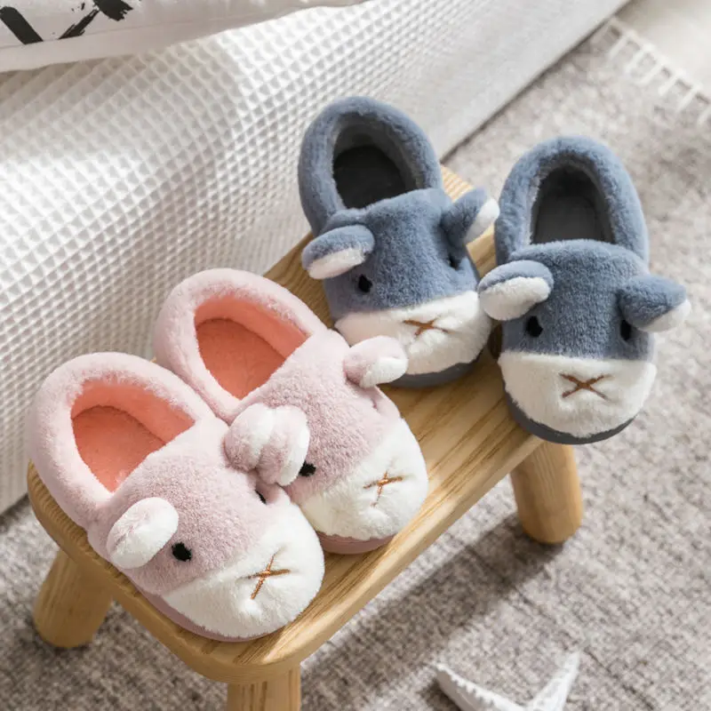 

Kid Cotton Slipper Cute Bear Cat Shoe Boys Girls Children Warm Slippers Boys Girls Home Slipper Indoor Cotton Shoe KD16 KD17