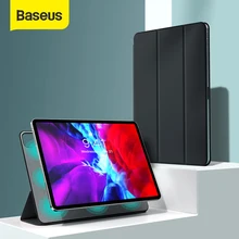 Baseus-funda de tableta magnética para iPad Pro 11, cubierta trasera de PU plegable de tres pliegues, 2020