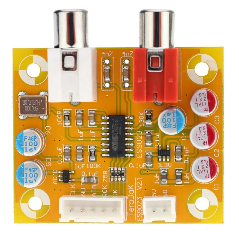 1PCS Audiophonics DAC Sabre ES9023 I2S vers Analogique 24bit//192KHZ Raspberry PI