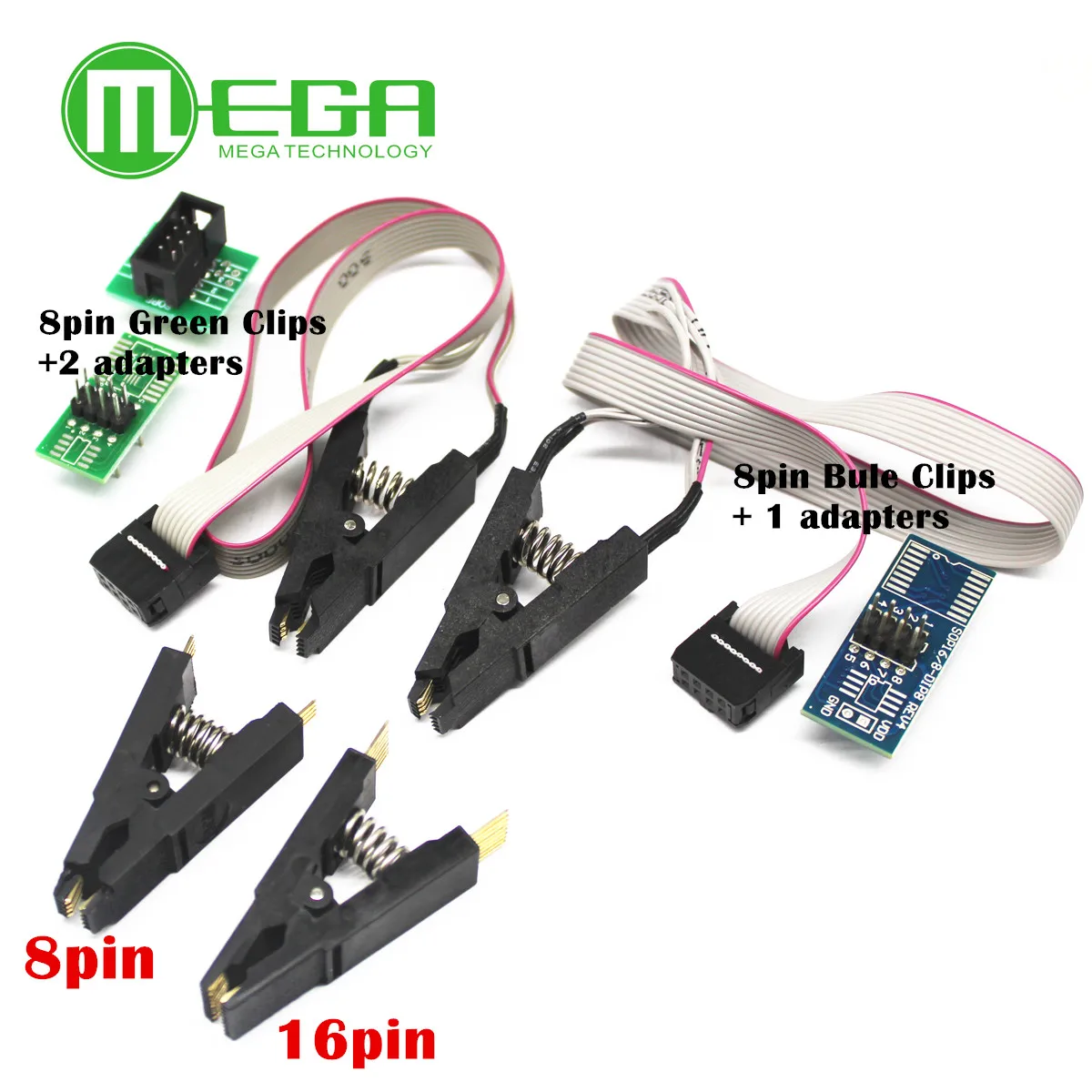 Программист тестовый зажим SOP8 SOP16 SOP SOIC 8 SOIC8 DIP8 DIP Pin IC | Электронные компоненты и