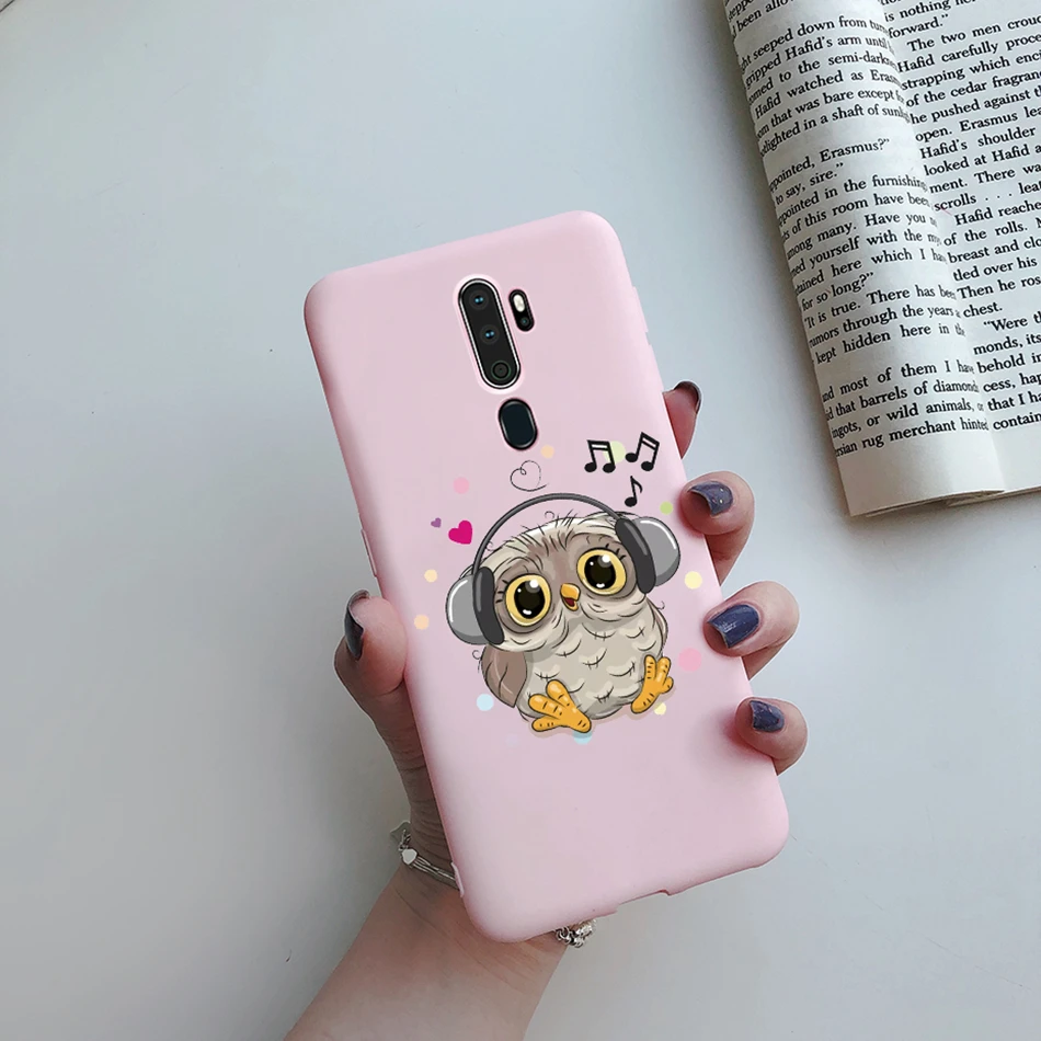 Case For OPPO A5 (2020) A9 (2020) A11X Soft Silicone Cute Heart Painted Cases TPU Back Cover For Coque OPPO A5 A9 A 5 2020 Funda cases for oppo cell phone Cases For OPPO