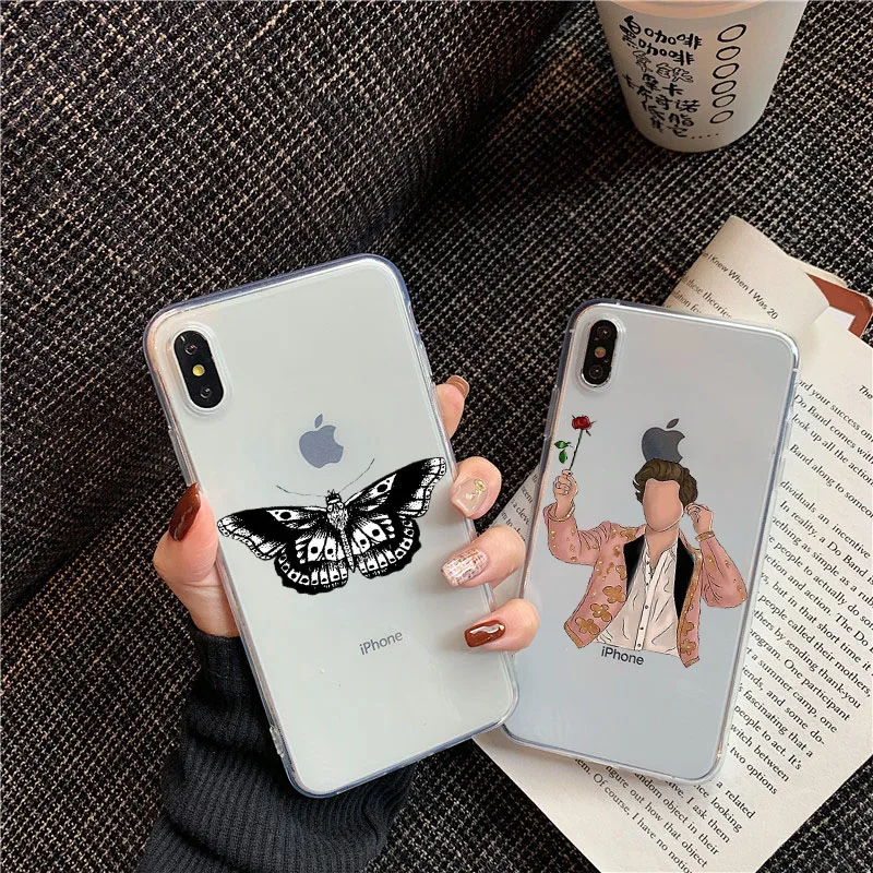 Harry Styles Treat People With Kindness Phone Case For iPhone12 11 Pro Max X XR XS 8 7 6 6S Plus Mini Transparent Soft Cover | Мобильные