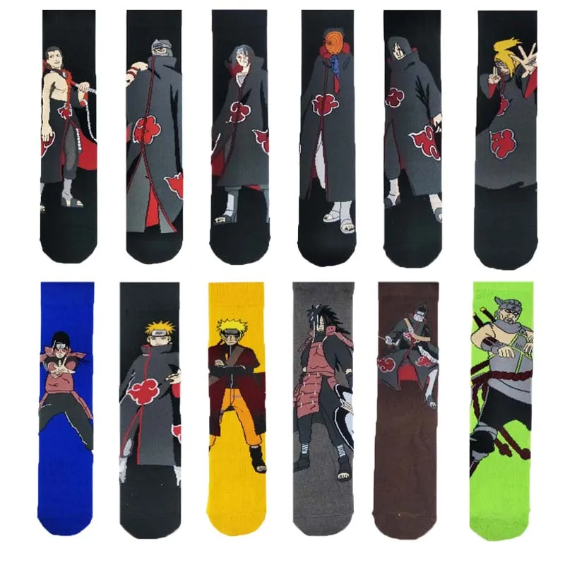 

Marvel Comics Heroes General Socks Cartoon Naruto Naruto Knee High Temperature Stitching Pattern Non-slip Casual Socks