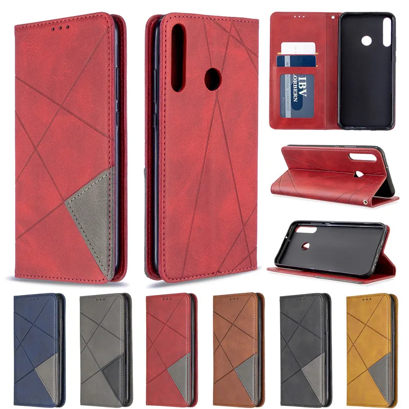Чехол-книжка для Huawei Honor 9S 9A Y5P Y6P Y7P P40 Lite E Pro P Smart 2020 кожаный с магнитной застежкой |