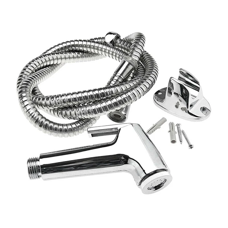 Kit Spray Head Hose Sprinkler Bracket ABS Stainless Steel Easy Installation Home Cleaning Durable