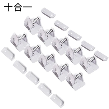 

10 Pack Invisible Child Safety Locks, Invisible Drawer Lock with Adhesive Upgrade Children's Multi-Function Safety Lock Child