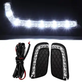 

Bulbs 1 Pair LED DRL Daytime Running Light Turn Signal Lamp Fit for Mercedes-Benz Smart 08-11 Car Styling car accessories