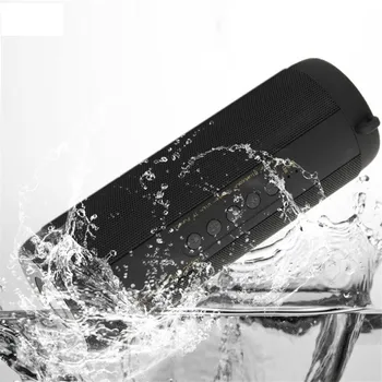 

Outdoor IPX5 Waterproof Bluetooth Speaker Portable Wireless Column Bass Loudspeaker with FM Flashlight TF Card Boombox