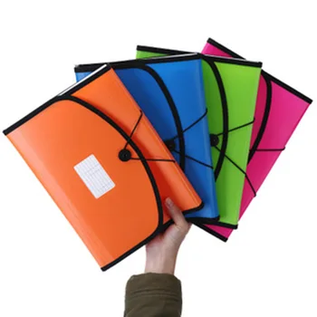 

A4 Multilayer Folder File Holder Storage Conference Info Booklet Folder Large Capacity File Bag Ticket Clips