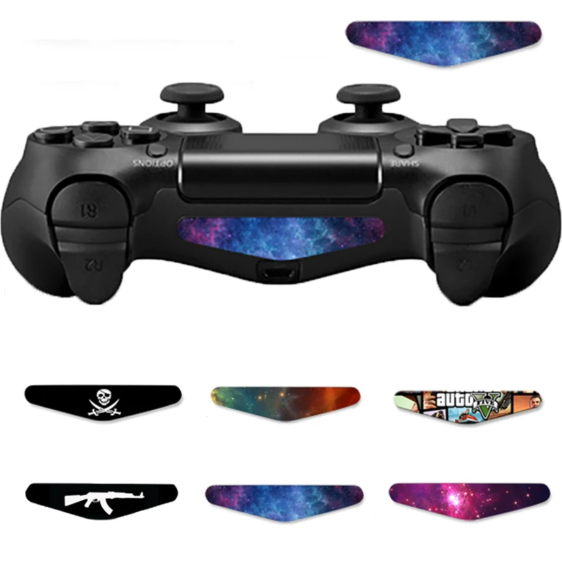 For PS4/Pro/Slim 2 pcs LED Skin Light Bar Decal Sticker Cover Controller for PlayStation 4 Control Gamepad Cover Game Skins - ANKUX Tech Co., Ltd