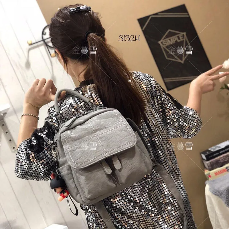 New Fashion Soft Leather Women's Handbag Multifunctional One Shoulder Messenger Bag