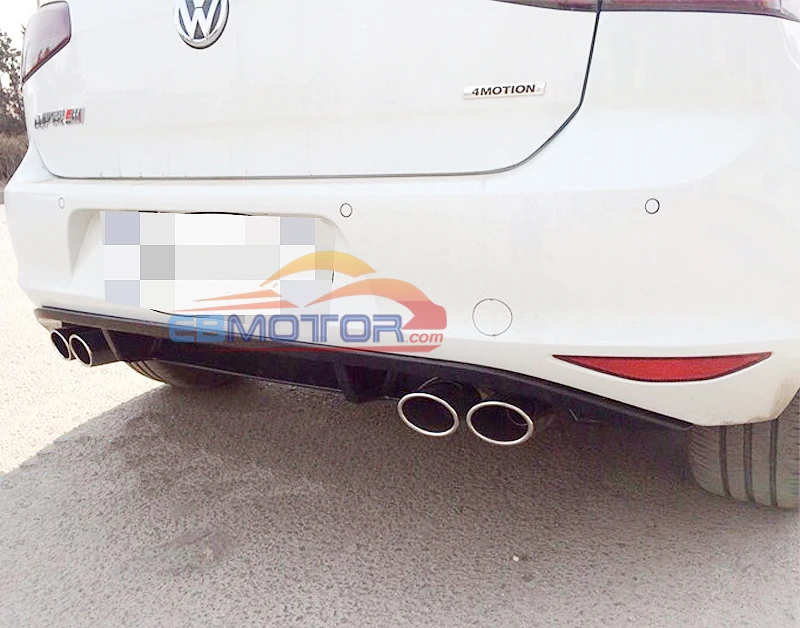 Rear Bumper Lip Diffuser for Volkswagen VW Golf VII MK7 Rline bumper 2014UP