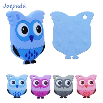 

Joepada 1PC Silicone Teethers Animal Owl Food Grade BPA Free For Baby Teething Chew Charms Silicone Teether Beads Toy DIY Gift