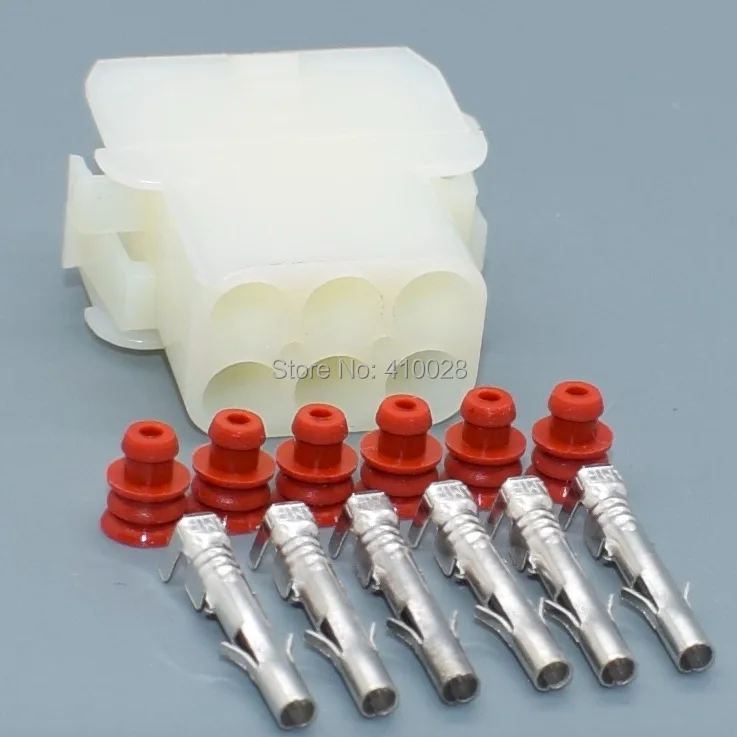 2set female Shhworld Sea 6pin 1,2 мм авто электронный мужской женский жгут разъем датчика 1-480705-0 - Название цвета: 2set female