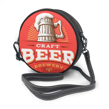 

Craft Beer Bag Round Shoulder Bag Small Women Fashion Summer Messenger Crossbody Bags