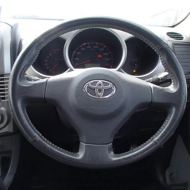 Кожаный чехол рулевого колеса автомобиля из микрофибры для Toyota rush (с шипами) para