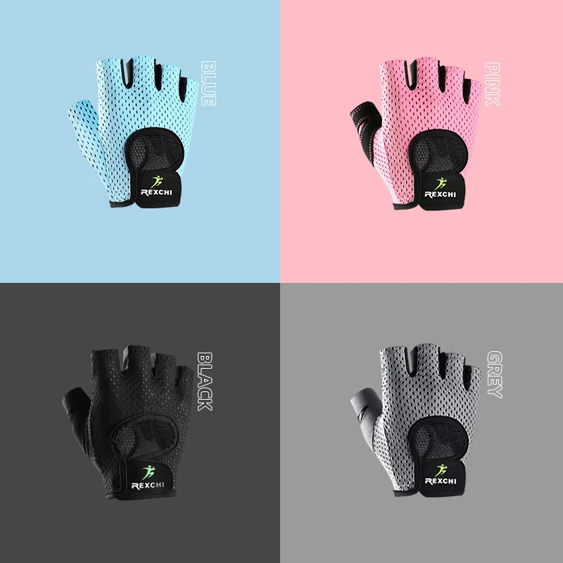 Description Picture 5 of itemGym Fitness Gloves Power Weight Lifting Women Men Bike Gloves Half Finger Hand Protector Body Building Cycling Fingerless Gloves