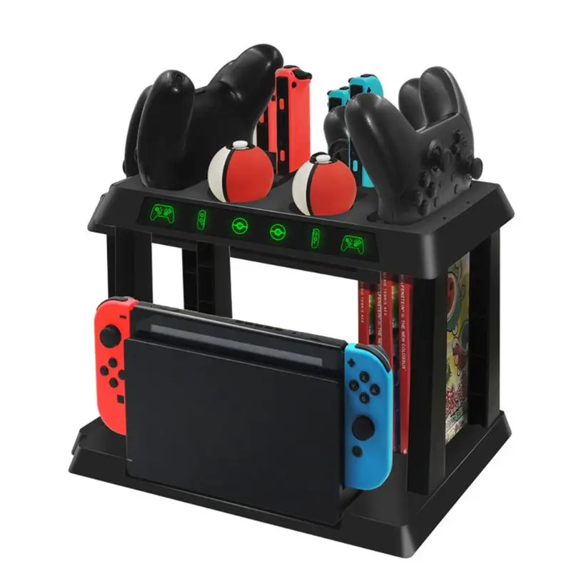 Зарядная подставка для хранения для NS Switch Host PokeBall Pro Joy-Con контроллер