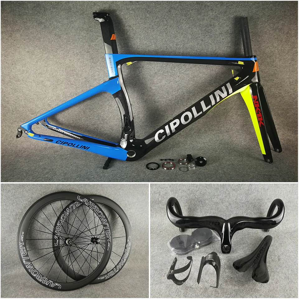 T1000 3K Глянцевая MCipollini NK1K углеродная дорожная рама Cipollini углеродный руль седло