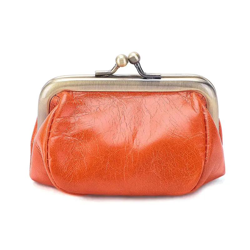 THREEPEAS Small Wallet Genuine Leather Ladies Coin Purse Holders Metal Hasp Money Women Men Purs | Багаж и сумки
