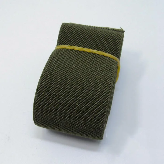 navygreen 5 ярдов 3,8 см нейлоновая эластичная лента модная Резиновая лента обувь брюки пояс лента эластичная тесьма косой вязки аксессуары лента - Цвет: navygreen