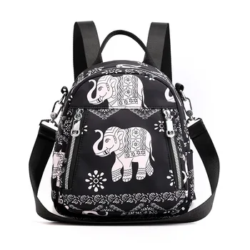 

Spring and summer new national style printed backpack large capacity travel backpack student travel bag