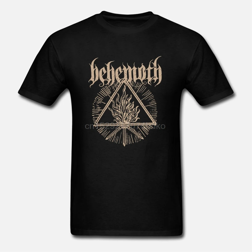 Новинка BEHEMOTH логотип Death Metal Rock Band Мужская черная футболка размер S до 2XL новая