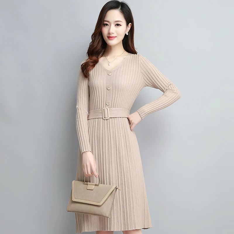 mid length sweater dress