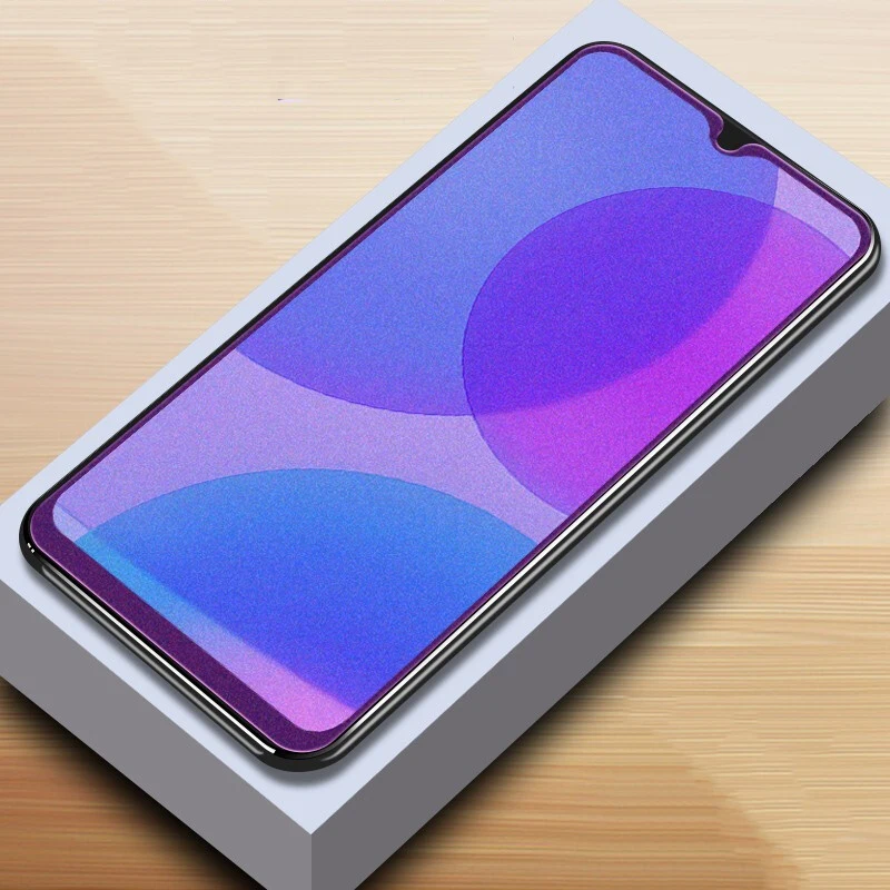 Анти синее матовое закаленное стекло для VIVO Y19 U3 Y12 полное покрытие Защита экрана