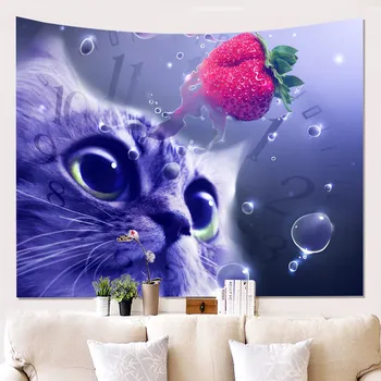 

Eagle Fabric Painting Wall Art Oil Paintings Cat Tiger Reflect Canvas Wall Decorative Hanging Paintings Home Decor Tapestry