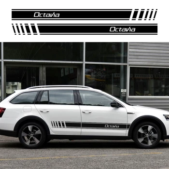 

2PCS Car Side Stickers for Skoda Octavia 2 A7 A5 Auto DIY Decoration Stickers and Decals Automobiles Tuning Car Accessories