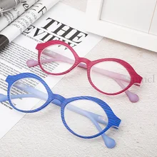 Ретро круглые маленькие деревянные оправы очки для чтения женские ультралегкие прозрачные линзы дальнозоркие очки красные синие оправы для очков NX